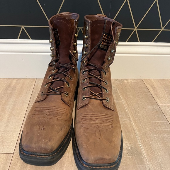 Ariat Brown Leather Work Boots Rugged and Durable